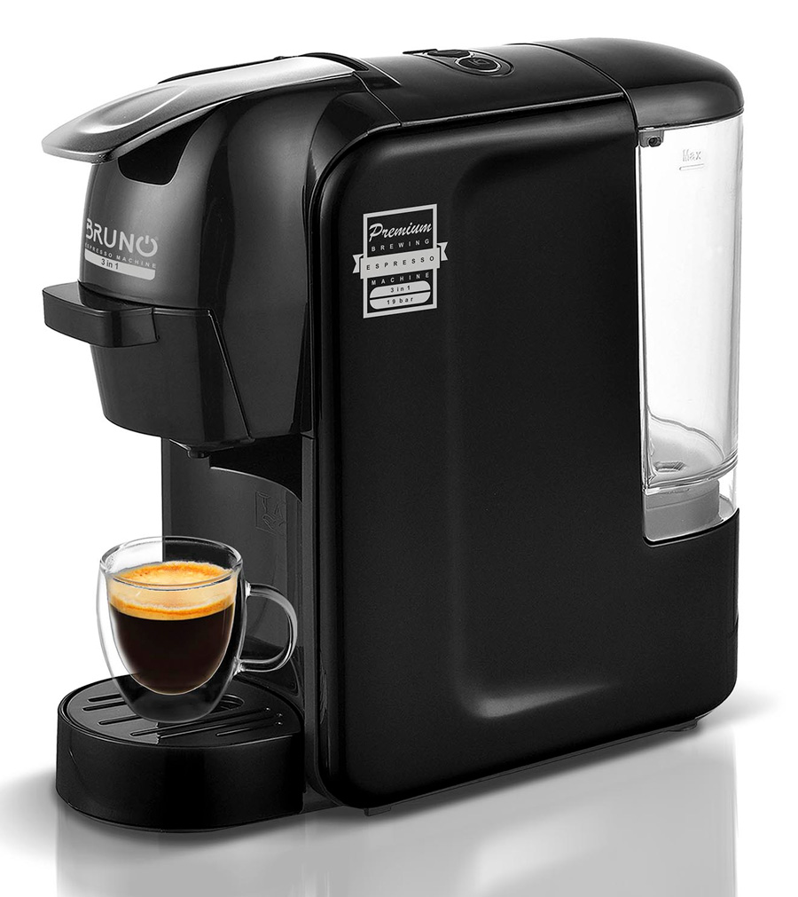 BrunoΚαφετιέραEspresso3-σε-1BRN-01241450W19barMαύρo