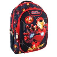 Avengers Iron Man Must Σχολική Τσάντα Πλάτης Δημοτικού 3 Θήκες