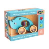 Τροxήλατο Περπατούλης Ρινόκερος Luna Toys 28x9,5x18,5εκ.