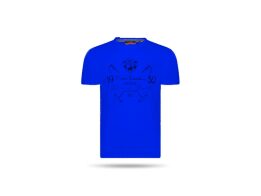 Pierre Cardin Ανδρικό μπλουζάκι T-shirt με τυπωμένη στάμπα και κοντό μανίκι σε χρώμα μπλε σκούρο Small