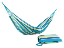 Αιώρα για τον Κήπο και το Camping σε μπλε χρώμα, 200x80 cm, Hammock multicolor stripes