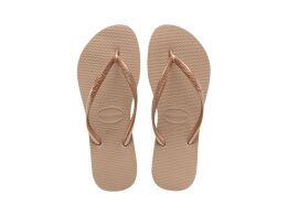 Havaianas Γυναικείες Σαγιονάρες, Flip Flops, σε Ροζ Χρυσό χρώμα 43/44