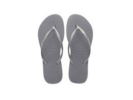 Havaianas Γυναικείες Σαγιονάρες, Flip Flops, σε Ασημί χρώμα 43/44