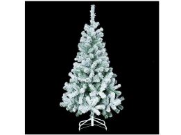 Τεχνητό Χριστουγεννιάτικο Δέντρο ύψους 150 cm, χιονισμένο, με μεταλλική βάση, Sapin Floque