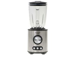 Adler Μπλέντερ Blender Smoothie Maker Inox 1700W με Γυάλινη Κανάτα 1.5lt, AD 4078