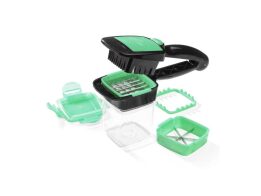 Nicer Dicer Σετ έξυπνος πολυκόφτης λαχανικών και φρούτων 5 σε 1, σε πράσινο χρώμα, 13x8x21 cm