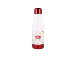 Disney Παγούρι Mickey Mouse 340 ml, από αλουμίνιο σε λευκό χρώμα, 7x7x23 cm