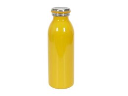 Eco Θερμός Μπουκάλι Χωρητικότητας 450 ml από Ανοξείδωτο Ατσάλι σε Κίτρινο χρώμα, 7x7x20.3 cm