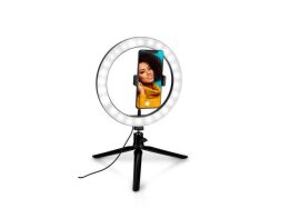 Grundig Ring Light Λάμπα 25 cm 120 RGB Led με Κλιπ Στερέωσης και 3 Επίπεδα Φωτεινότητας, 26x29x25cm