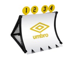 Umbro Σετ Τέρμα Ποδοσφαίρου Προπόνησης με στόχους 4 σε 1 με μπάλα και τρόμπα, 75x78x58 cm