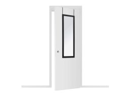 Ολόσωμος Καθρέφτης Πόρτας σε Μαύρο χρώμα,  36x1.8x110 cm