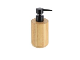 Διανεμητής σαπουνιού Dispenser 200ml από ξύλο Bamboo, 8x8 cm