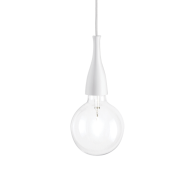 Ideal Lux Κρεμαστό Φωτιστικό Οροφής Μονόφωτο Minimal SP1 009360 Bianco