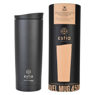 Estia Θερμοσ Travel Mug Save The Aegean 450ml Midnight Black  01-20316