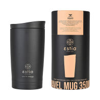 Estia Θερμοσ Travel Mug Save The Aegean 350ml Midnight Black  01-20361