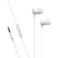 Hands Free Stereo inos 3.5mm Flatron II με Μικρά Ακουστικά Λευκό