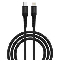 Καλώδιο Σύνδεσης USB 2.0 Woven Devia EC409 Braided USB C σε Lightning PD 20W 1.5m Gracious Μαύρο