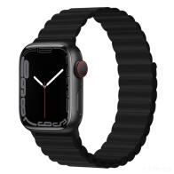 Λουράκι Devia Sport3 Silicone Magnet Apple Watch (38/ 40/ 41mm) Deluxe Μαύρο