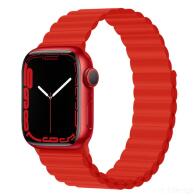 Λουράκι Devia Sport3 Silicone Magnet Apple Watch (42/ 44/ 45mm) Deluxe Κόκκινο