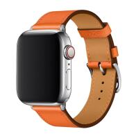 Λουράκι Devia Elegant PU Leather Apple Watch (38/ 40/ 41mm) Πορτοκαλί