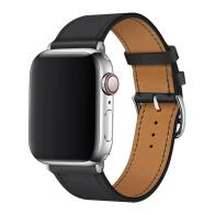 Λουράκι Devia Elegant PU Leather Apple Watch (42/ 44/ 45/ 49mm) Μαύρο