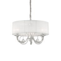 Ideal Lux Κρεμαστό Φωτιστικό Οροφής Πολύφωτο Swan SP3 035840 Bianco