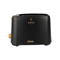 Estia Φρυγανιερα Oak 2 Θεσεων 700w Με 7 Επιπεδα Ψησιματοσ Μαυρη  06-24666