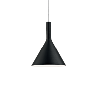 Ideal Lux Κρεμαστό Φωτιστικό Οροφής Μονόφωτο Cocktail SP1 Small Nero 074344