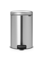 BRABANTIA Δοχείο Απορριμμάτων με Πεντάλ Χρωμέ Ματ New Icon 20lt - 080.1140/21