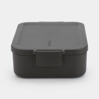 Brabantia Make & Take  Δοχείο Φαγητού 1,1L-Medium- 20X13,5X5,5cm Γκρι Σκούρο-Πλαστικό