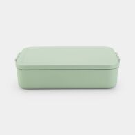 Brabantia Make & Take  Δοχείο Φαγητού Με Χωρίσματα Bento 2L -Large- 25,5X16,7X6,2cm Πράσινο-Πλαστικ