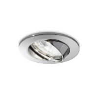 Ideal Lux Downlight Φωτιστικό Χωνευτής Τοποθέτησης Μονόφωτο Swing 083131 GU10 max 1 x 50W Χρώμιο