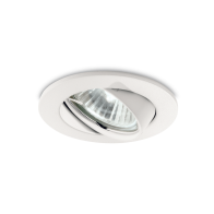 Ideal Lux Downlight Φωτιστικό Χωνευτής Τοποθέτησης Μονόφωτο Swing 083179 GU10 max 1 x 50W Λευκό