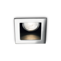 Ideal Lux Downlight Φωτιστικό Χωνευτής Τοποθέτησης Μονόφωτο Funky 083193 GU10 max 1 x 50W Χρώμιο