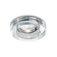 Ideal Lux Downlight Φωτιστικό Χωνευτής Τοποθέτησης Μονόφωτο Blurs Round 083254 GU10 max 1 x 50W Διάφανο