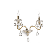 Ideal Lux Φωτιστικό Τοίχου Απλίκα Πολύφωτο Negresco AP2 087757 E14 max 2 x 40W Oro