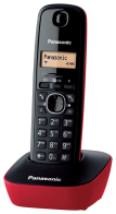 Panasonic Ασύρματο Τηλέφωνο KX-TG1611GRR Μαύρο Κόκκινο