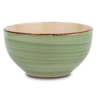 NAVA Μπολ δημητριακών  stoneware "Lines Oil Green" 14cm