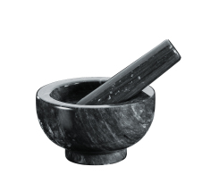 Kuchenprofi Γουδί με Γουδοχέρι Μαρμάρινο Μαύρο Φ11cm. Η:7cm.