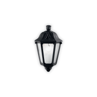 Ideal Lux Φωτιστικό Τοίχου Απλίκα Μονόφωτο Anna AP1 Small 101552 E27 max 1 x 23W Μαύρο