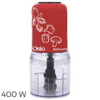 Osio OMC-2312R Κόκκινο Multi chopper με 2 λεπίδες 400 W