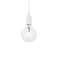 Ideal Lux Κρεμαστό Φωτιστικό Οροφής Μονόφωτο Edison SP1 113302 E27 max 1 x 60W Λευκό