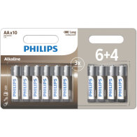 Philips Μπαταρίες Αλκαλικές AA 1.5V LR6A10BP/GRLong Lasting Power 10τμχ