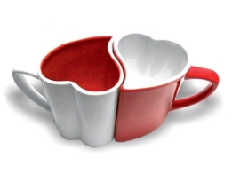 Gadget Master Romantic mugs red-white