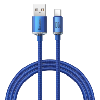 Baseus Crystal Shine Series Cable USB to Type-C 100W 1.2m Blue