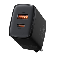 Baseus Compact Quick Charger Type-C/USB 20W Black