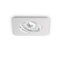 Ideal Lux Downlight Φωτιστικό Χωνευτής Τοποθέτησης Μονόφωτο Lounge 138978 GU10 max 1 x 50W Λευκό