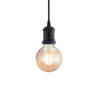 Ideal Lux Κρεμαστό Φωτιστικό Οροφής Μονόφωτο Frida SP1 139425 E27 max 1 x 60W Μαύρο