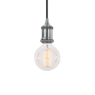 Ideal Lux Κρεμαστό Φωτιστικό Οροφής Μονόφωτο Frida SP1 139432 E27 max 1 x 60W Χρώμιο