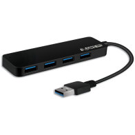 NOD USB 3.0 Hub αλουμινίου 4 θυρών σε μαύρο χρώμα, NOD METAL HUB 4.3